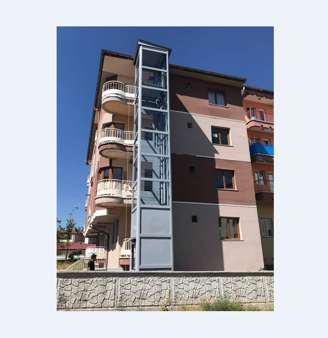 High quality outdoor hydraulic mini residential elevators small vertical home lift